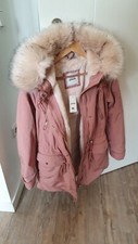 Pimkie Mädchen Winterjacke Parka Fell Warm M NEU
