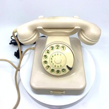 W48 Telefon Elfenbein / Weiss Friedrich Reiner 10/62 mit TAE-Stecker