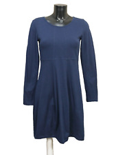 Maas Damen Stretch Kleid 36 DE Dunkel Blau Stretch Langarm ( S 7784 )