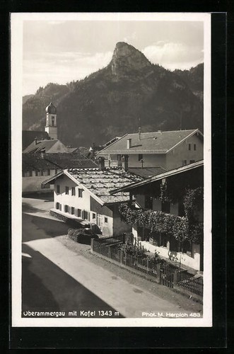 Oberammergau ortsansicht mit - oberammergau,,