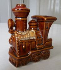 Räuchermännchen Räucherfigur Lokomotive Keramik Aschenbecher