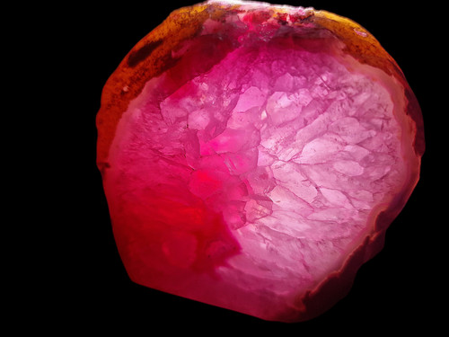 Achat-Geode-Teelichthalter