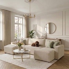 DEKORI Ecksofa LIVIO U mit