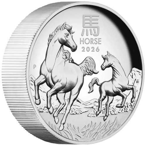 Silbermünze jahr des pferdes - silbermünze,