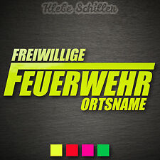 14440 freiwillige Feuerwehr Ortsname Aufkleber 145x59mm NEON langes F Wunschtext