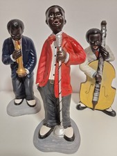 Trio Jazz Band Musiker Bigband Deko Figuren Konvolut