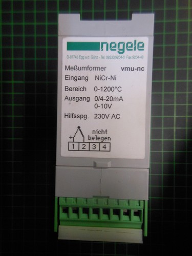 Negele meßumformer vmu 0 - vmu-nc;,