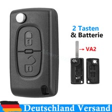 2 Tasten Klapp Schlüssel Gehäuse Für Citroen C2 C3 DS3 Berlingo Peugeot Partner