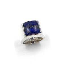925 Silber Ring quadratischer