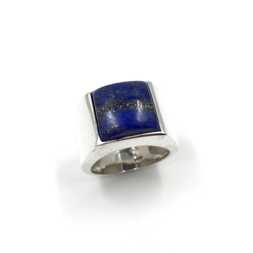 925 silber ring - ring, quadratischer