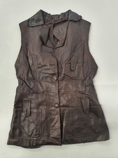 Vintage Damen Lederweste 34"