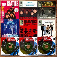 BEATLES - 9 originale Singles - 1963 - 1965 - Odeon