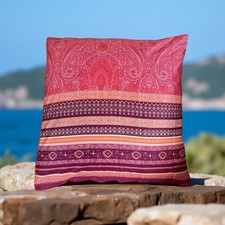 BASSETTI Kissenhülle MASER R1 Pink Rot 80x80  z Bettwäsche KISSEN Deko SATIN NEU