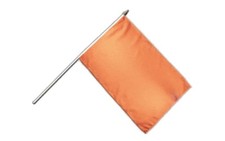 Einfarbig Orange Stockflagge