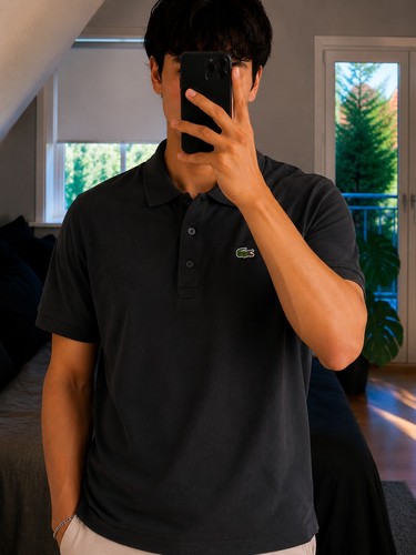 782 schwarz lacoste poloshirt - 782,