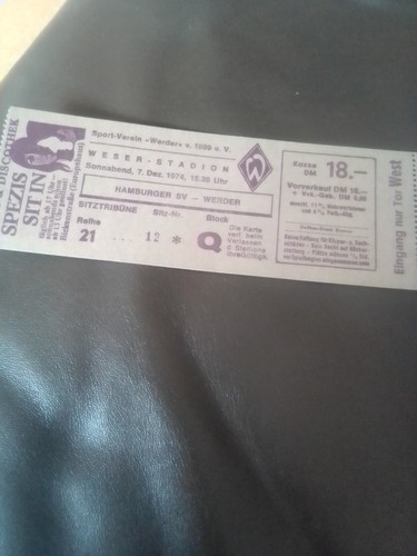 Werder bremen eintrittskarte - werder,