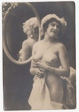 Foto-AK uralter weiblicher Akt