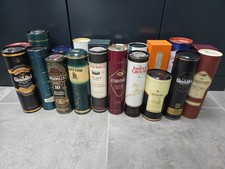 Konvolut von 20 alten edlen Whisky Dosen Boxen Geschenkverpackungen
