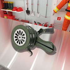 Handsirene Aluminiumgehäuse Sirene Einklappbar Alarmsirene Handkurbel 110dB Grün