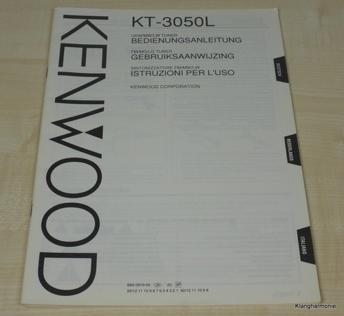 Kenwood 3050l - kenwood, kt-3050l
