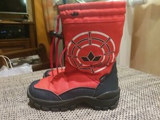 Winterschuhe, Stiefel, Lico,  rot/schwarz mit Aufdruck, warm, gut erhalten 