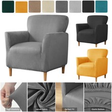 Samt Stretchhusse für Relaxsessel Sesselschoner Stretch TV Sesselbezug Husse