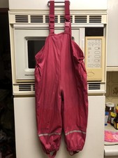 gefutterte Regenhose/Matschhose rosa Gr. 98/104 von lupilu