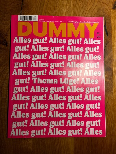 Dummy magazin alles - -,