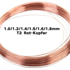 Kupferdraht rund massiv blank