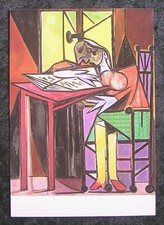 Kunstpostkarte: Pablo Picasso: Femme lisant, 1935