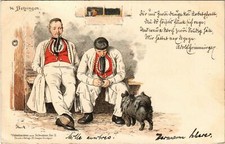 CPA AK BETZINGEN Volkstrachten