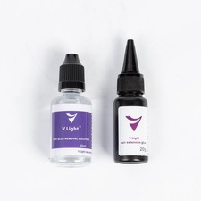 V Light Hair Extensions UV Kleber und Removal  Set 