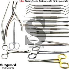 Implantat Chirurgische Kürette Raspatorien Hohlmeisselzange Klemme Nadelhalter
