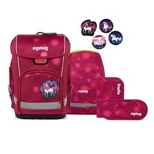 Schulranzen Mädchen Ergobag CUBO LIGHT MondzauBär 5-teiliges Set Schultasche