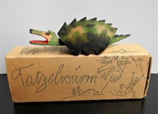 BREBA alte Wackelkopf-Figur TATZELWURM in OVP Kryptozoologie Kryptid