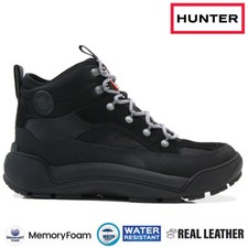 HUNTER HERREN LEDER WANDERN WANDERN TREKKING TRAIL OUTDOOR STIEFELETTEN TRAINER