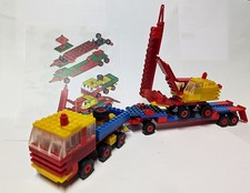 DDR PEBE Bausatz gebaut 518 Zugmaschine + Tieflader + Bagger  in 1:50 Steine 8mm