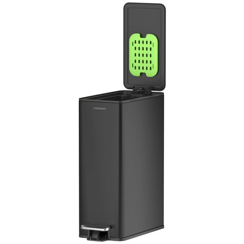Edelstahl treteimer 10l - edelstahl,