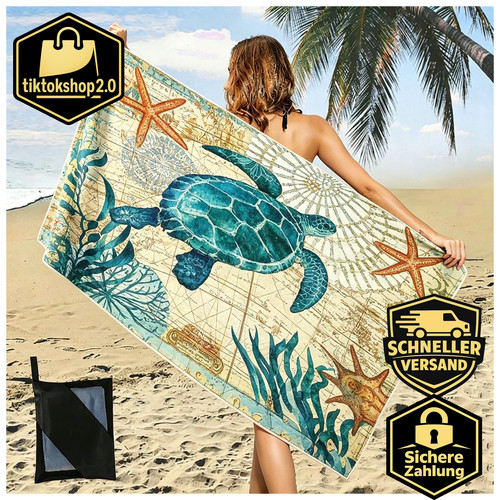 Strandtuch mikrofaser 160x80cm - strandtuch,