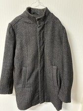 Herren Mantel Fischgrät