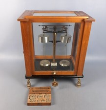Antike apothekerwaage teakholz - antike,