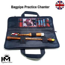 Highland Dudelsack Long Practice Chanter Natural Rosewood mit gratis Beutel & 2 Schilf