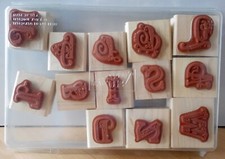 BROADSHEET ALPHABET Stempelset 2012 Stampin' Up! 120585 Papier Handwerk Stanzen