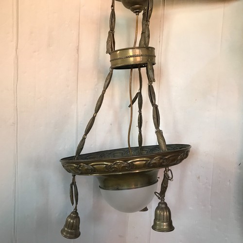Antike messing deckenlampe - antike,