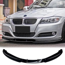 Für BMW 3er E90 E91 LCI 2009-2012 Front Spoiler Lippe Stoßstange Schwarz Glanz