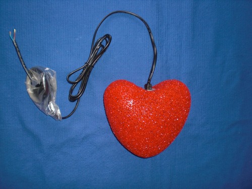 Glitzer herz deckenlampe rot - glitzer,