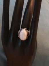 Mondstein Silberring Gr.59