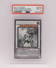 YuGiOh Odin, Vater Der Asen STOR-DE040 PSA 8 NM Ghost Rare