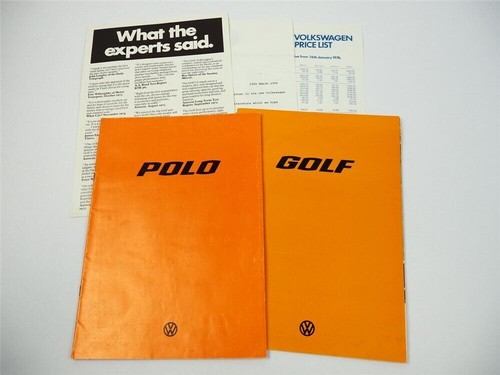 Polo golf 3x prospekt - vw,