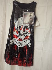 NEUE Pailletten Kleid Schwarz